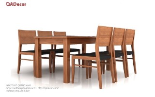 Bộ bàn ghế phòng ăn hiện đại BA116