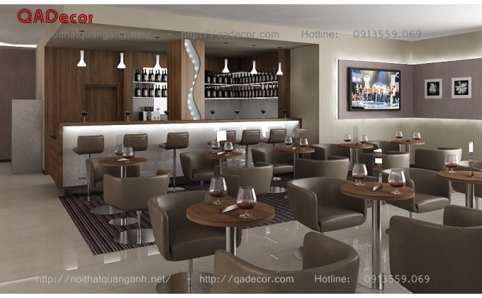 Thiết kế nội thất quán bar cafe