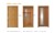 Cửa gỗ công nghiệp veneer CVN 03