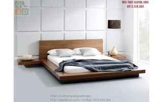Giường ngủ gỗ tự nhiên hiện đại GN14