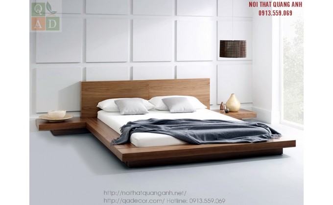 Giường ngủ gỗ tự nhiên hiện đại GN14
