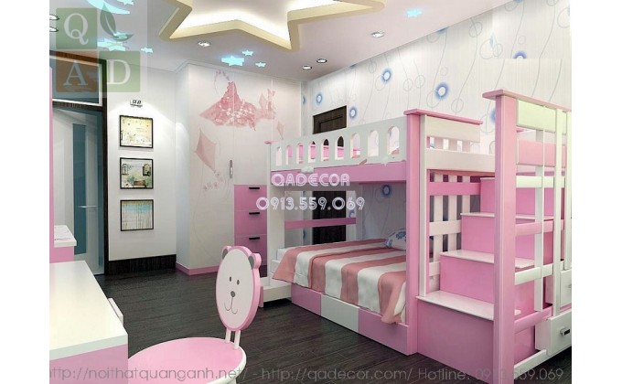 Phòng ngủ trẻ em gái GT03 Phòng ngủ trẻ em gái GT03