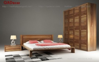 Nội thất phòng ngủ gỗ Óc chó Walnut PN60