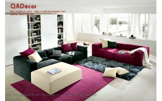 Mẫu sofa nỉ phòng khách hiện đại SF11