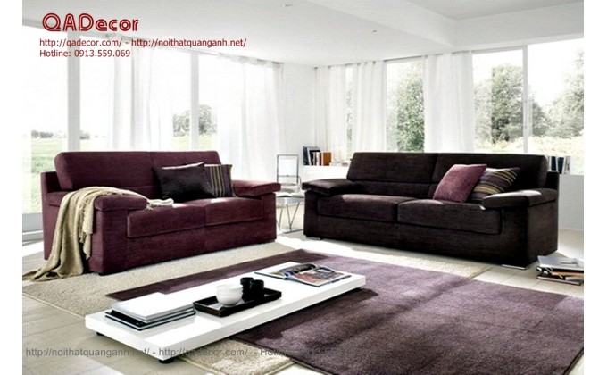 Mẫu sofa nỉ phòng khách SF14