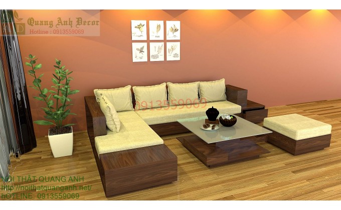 Bang ghế gỗ phòng khách SFG66