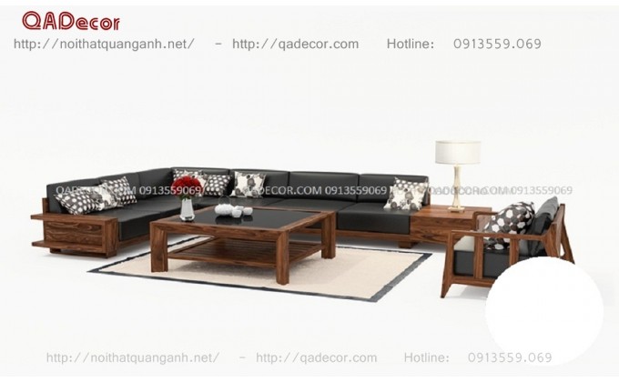 Bàn ghế gỗ phòng khách SFG02