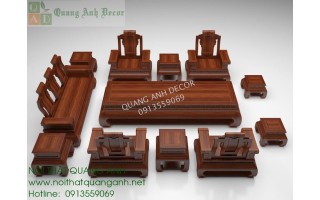 BÀN GHẾ PHONG KHÁCH GỖ HƯƠNG BGG1