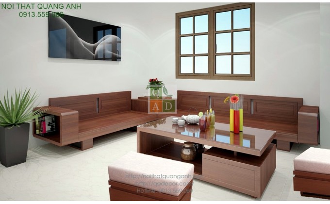 Bộ sofa gỗ phòng khách SFG421