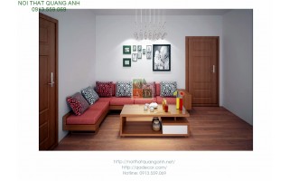 Bộ bàn ghế gỗ sofa GÓC SFG423