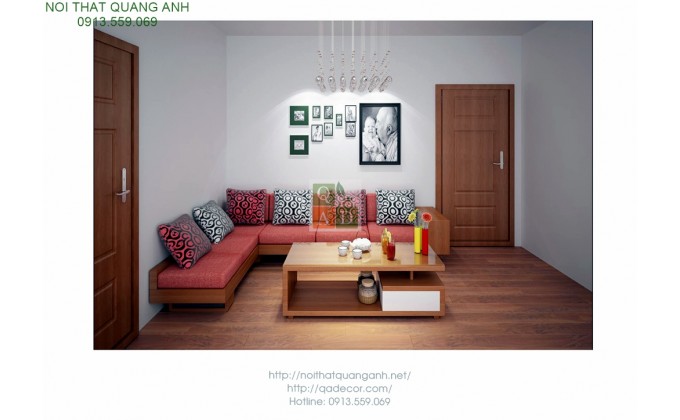 Bộ bàn ghế gỗ sofa GÓC SFG423