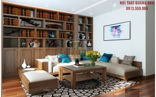 Bộ sofa gỗ phòng khách SFG424