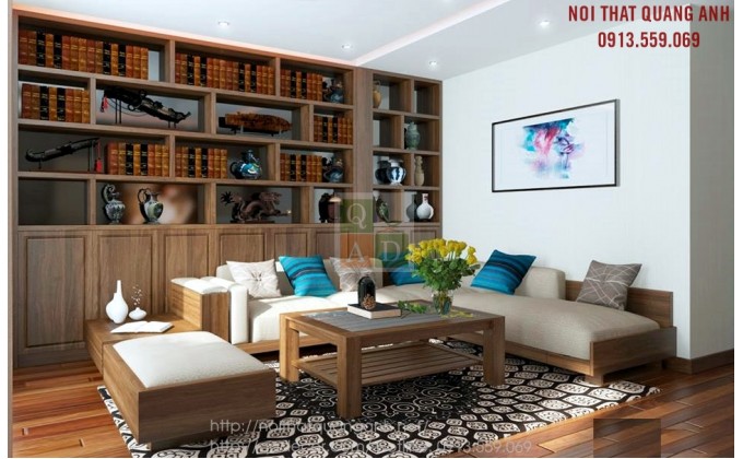 Bộ sofa gỗ phòng khách SFG424