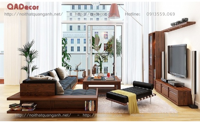 Mẫu sofa gỗ phòng khách SFG46