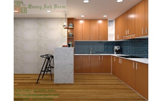Tủ bếp hiện đại gỗ MFC 89