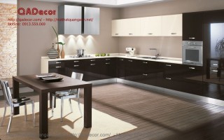 Tủ bếp hiện đại gỗ Acrylic TBA101 Tủ bếp hiện đại gỗ Acrylic TBA101