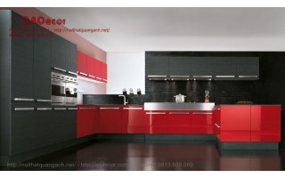 Mẫu tủ bếp laminate TBL103