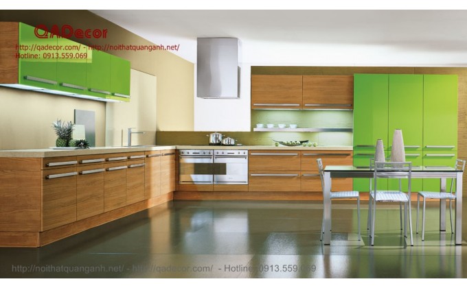 Tủ bếp gỗ Laminate