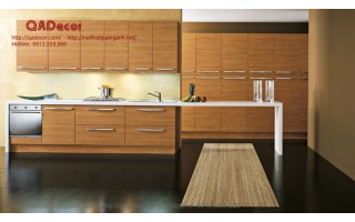 Tủ bếp hiện đại gỗ veneer TBV24