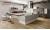 Mẫu tủ bếp laminate có đảo TBL601