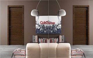 Cửa gỗ công nghiệp veneer CVN 03