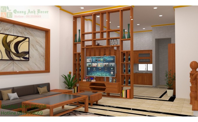 VÁCH NGĂN PHÒNG KHÁCH VỚI BẾP VN921