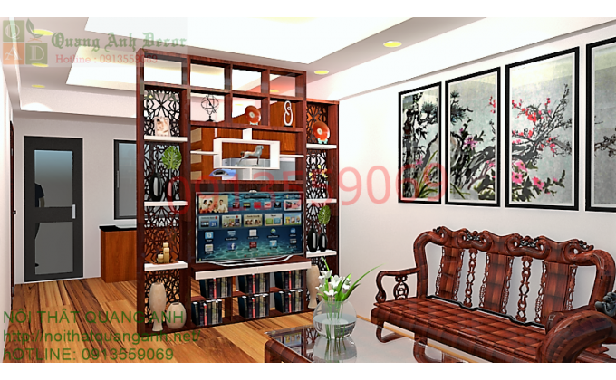 VÁCH NGĂN CẦU THANG NHÀ PHỐ HÀ NỘI VN817