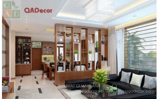 Vách ngăn phòng khách với phòng ăn VN114