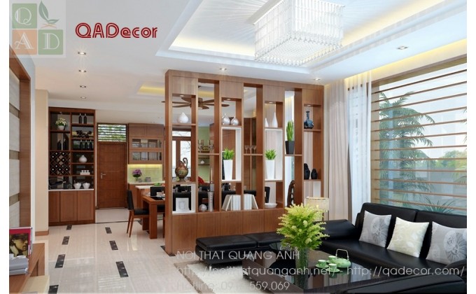 Vách ngăn phòng khách với phòng ăn VN114